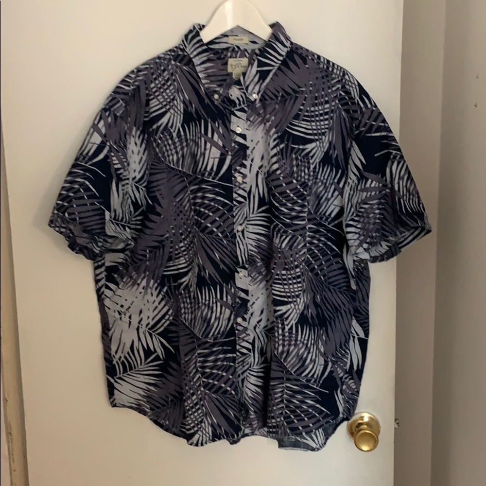 Men’s jcrew printed linen s/s shirt size XXXL